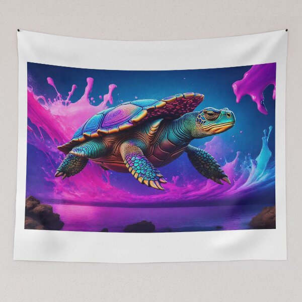 Item preview, Turtle Painting Aesthetic designed and sold by wilLisonePolli.