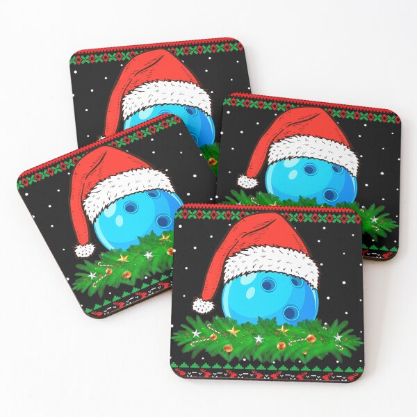 Artikelvorschau, Weihnachts-Pyjama-Bowlingball-Liebhaber, Weihnachtsmütze, Weihnachtsbeleuchtung, Premium entworfen und verkauft von Dinaortez.