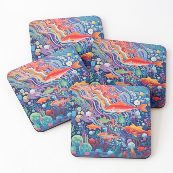 Item preview, Underwater Vibrant Abstract Art designed and sold by Gameasty.