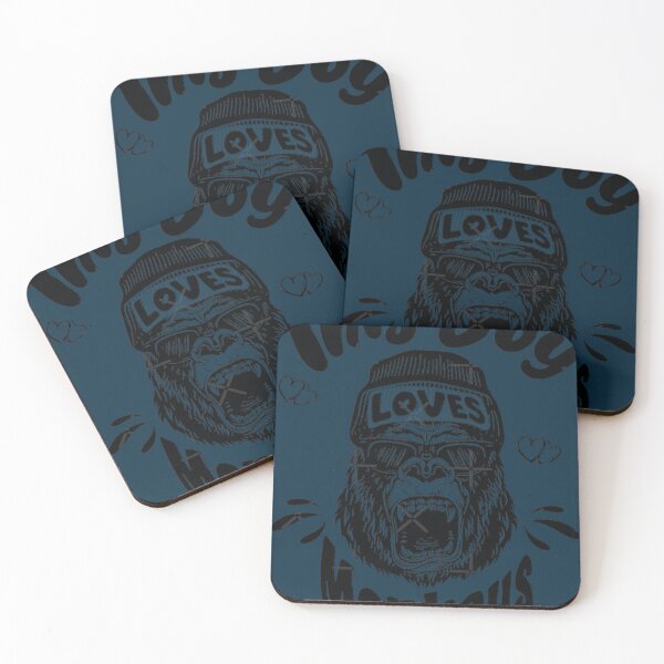 Item preview, This Boy Loves Monkeys Lover Monkey Animal Saying designed and sold by mseokdong.