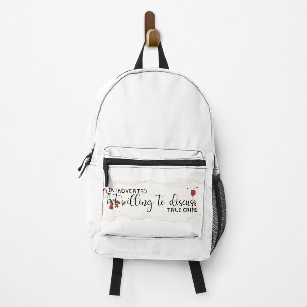Item preview, “Introverted but willing to discuss true crime” designed and sold by SidderBug Designs.