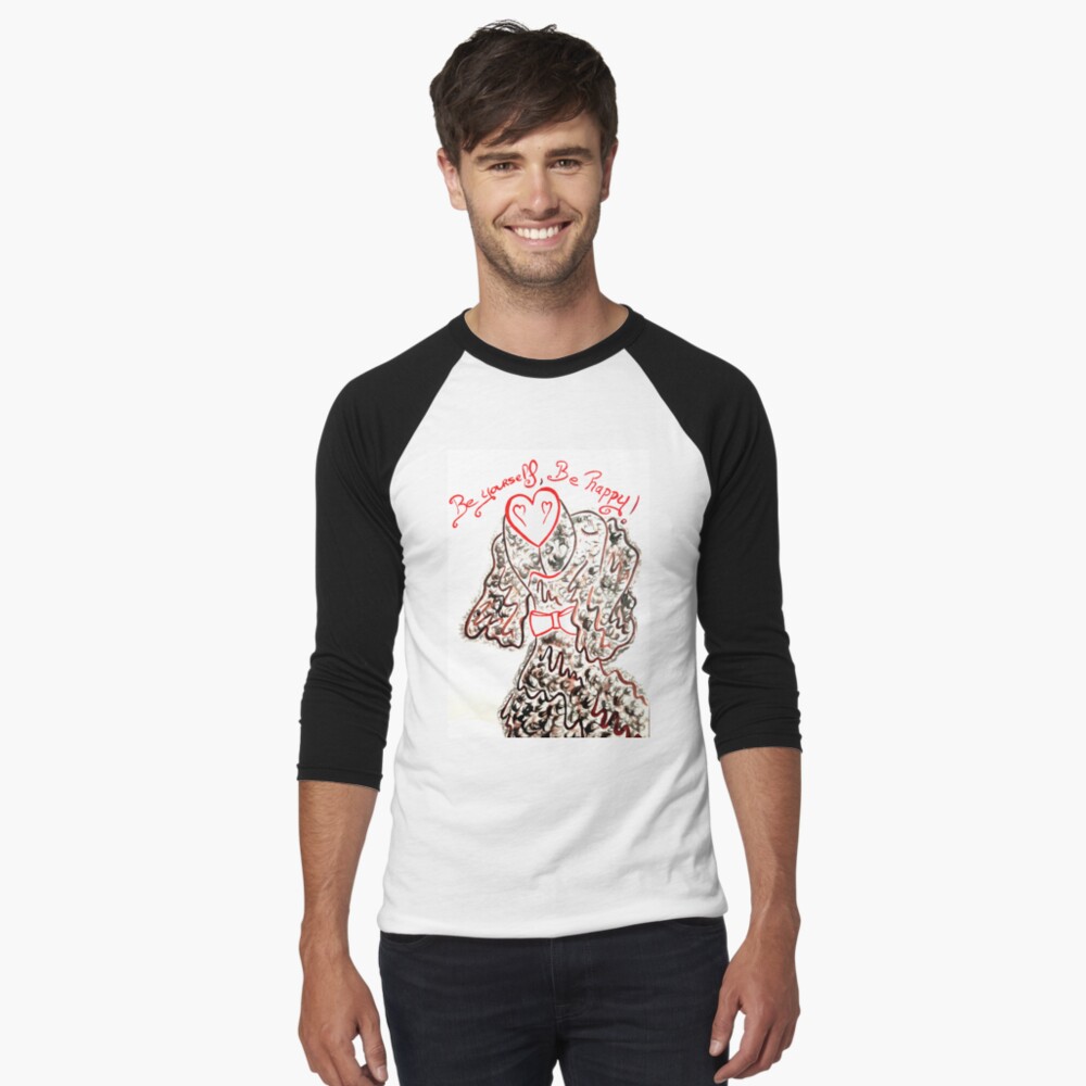 Aperçu de l'œuvre T-shirt baseball manches ¾ créée et vendue par doudouedition.
