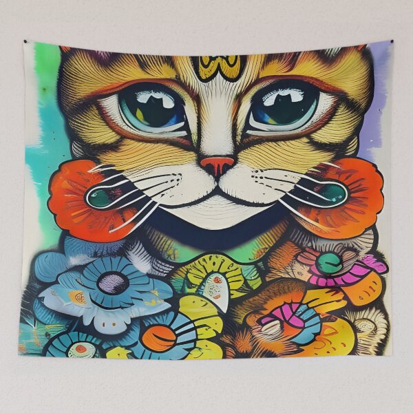 Item preview, Vintage Louis Wain Style Cat designed and sold by PC-artist.
