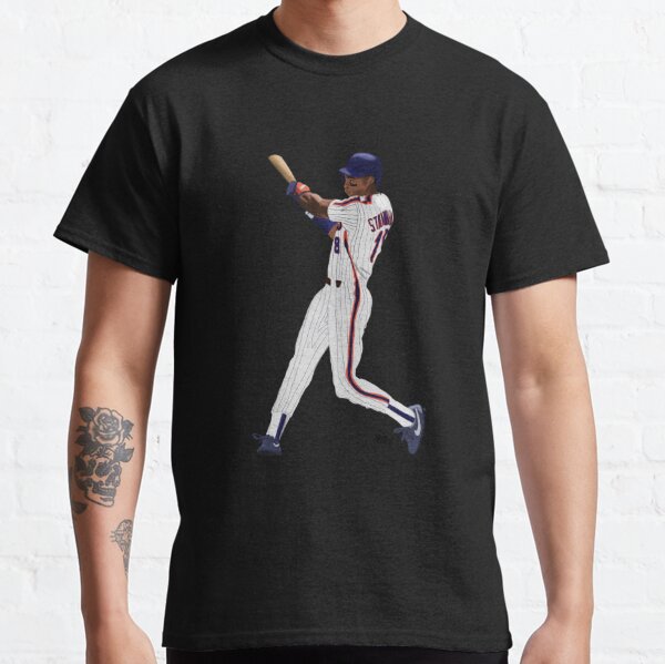 Darryl Strawberry Black Name & Number - #18 Baseball New York Mets T-Shirt