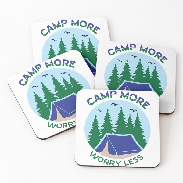 Item preview, CAMP MORE WORRY LESS LIGHT designed and sold by Inspiclothing.