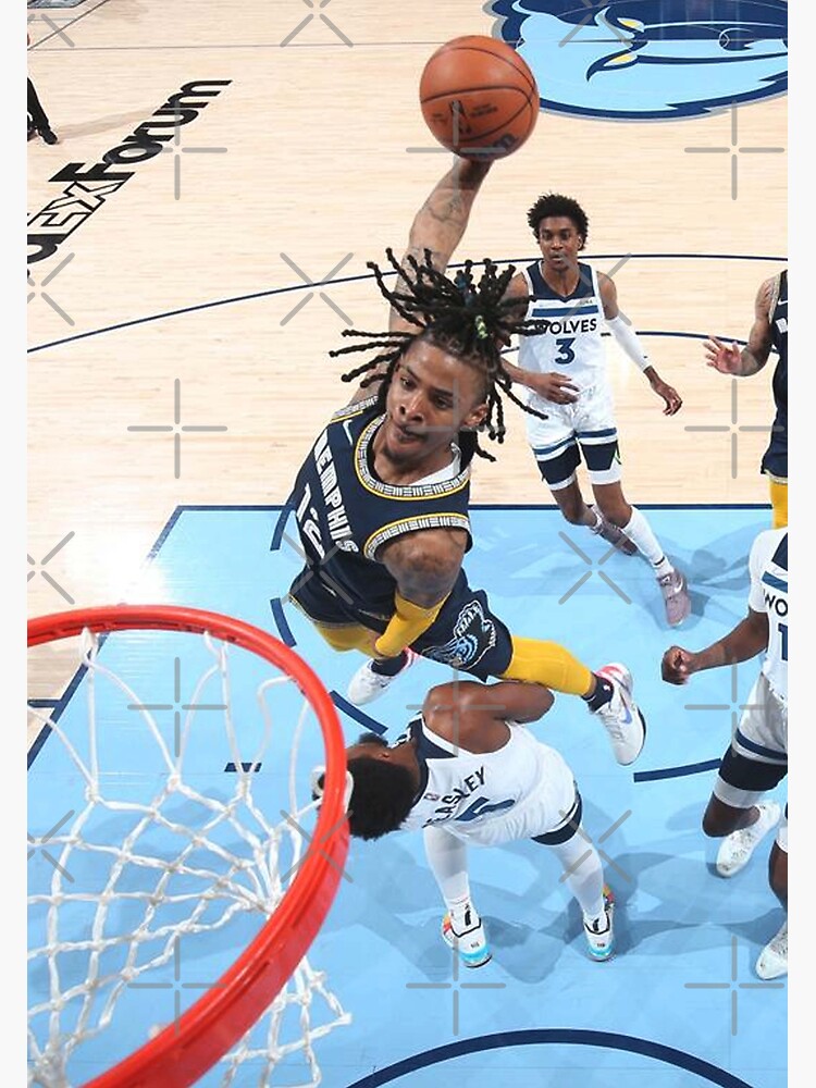Ja Morant Poster Canvas Grizzlies Basketball Posters Dunk for Wall Decor  Boys Be