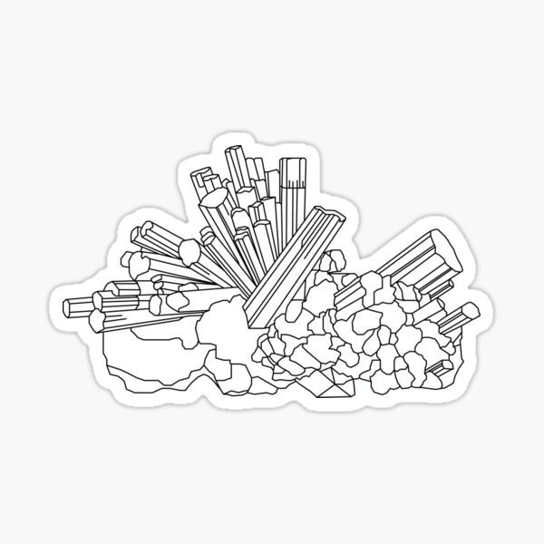 Aquamarine Crystal Sticker