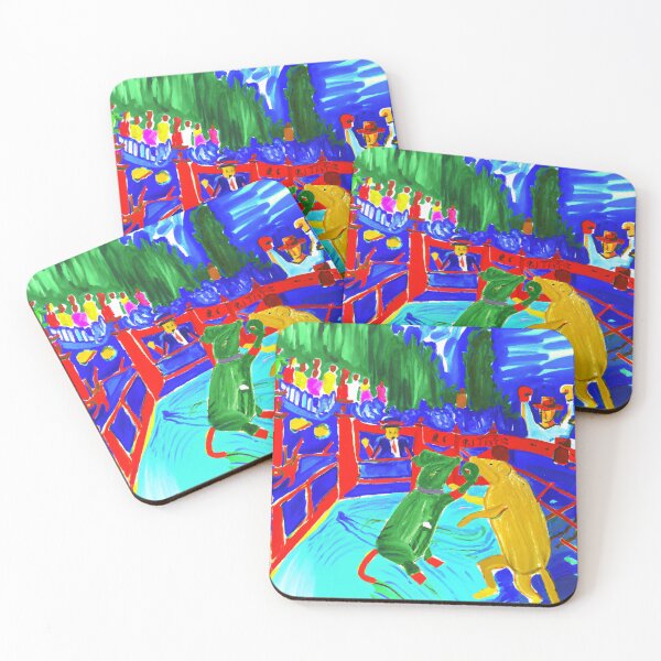 Item preview, Fauvism Portrait of Boxing Rats designed and sold by jacobz-design.