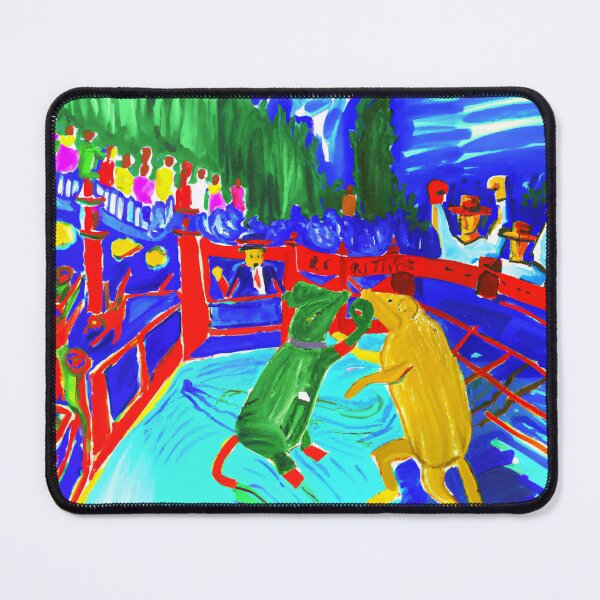 Item preview, Fauvism Portrait of Boxing Rats designed and sold by jacobz-design.