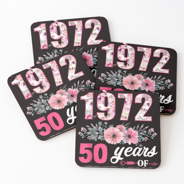 Item preview, Made In 1972 Floral 50 Year Old 50th Birthday Gifts Women designed and sold by ToniraeEvansAl.
