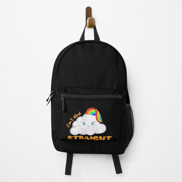 Item preview, Rainbow Pride Cute cartoon - I cant think straight- lgbtq+ quotes designed and sold by JyayasiDesigns.