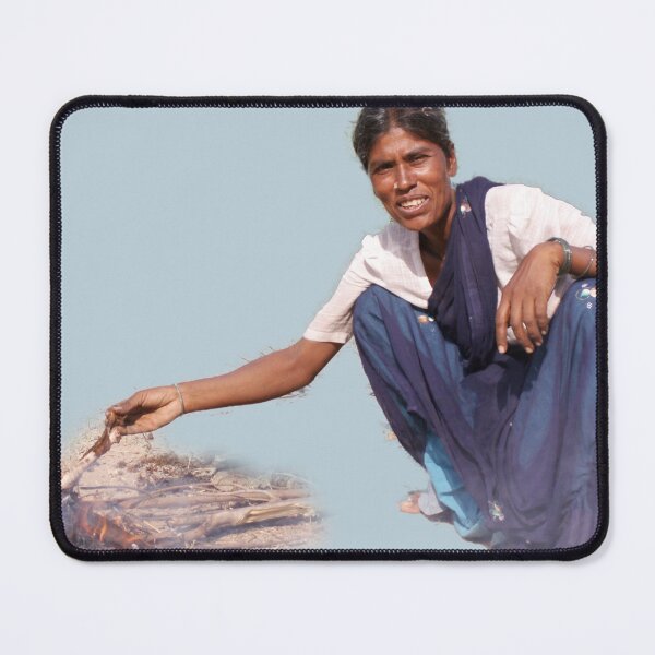Item preview, Woman tending fire designed and sold by indiafrankk.