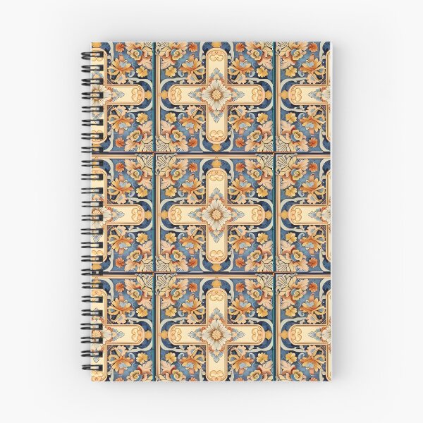 Item preview, Beautiful Blue, Burnt Sienna and Tan Pattern designed and sold by MiracleROLArt.