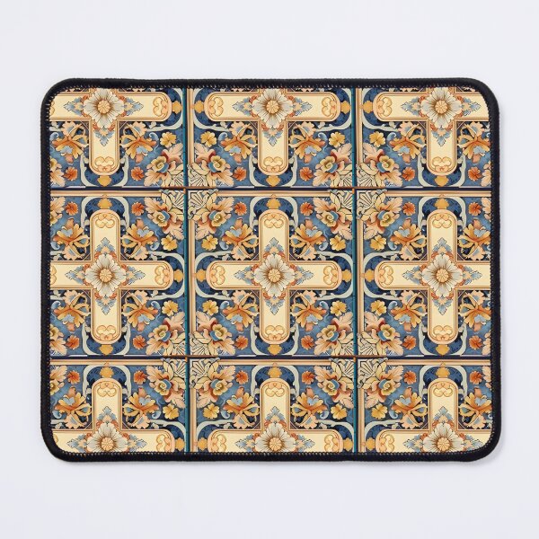 Item preview, Beautiful Blue, Burnt Sienna and Tan Pattern designed and sold by MiracleROLArt.