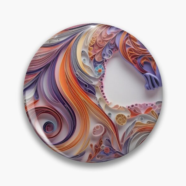 Artikelvorschau, Horse head made of colorful paper on white background. 3d render entworfen und verkauft von aiphotosart.