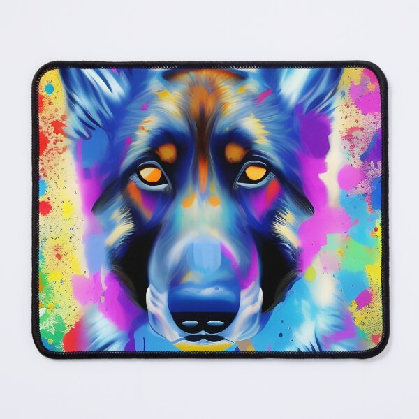 Item preview, German Shepherd Splash Art Portrait designed and sold by Ameiva-Apparel.