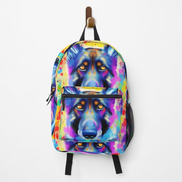Item preview, German Shepherd Splash Art Portrait designed and sold by Ameiva-Apparel.