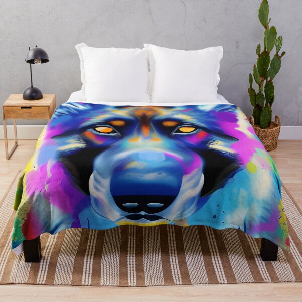 Item preview, German Shepherd Splash Art Portrait designed and sold by Ameiva-Apparel.