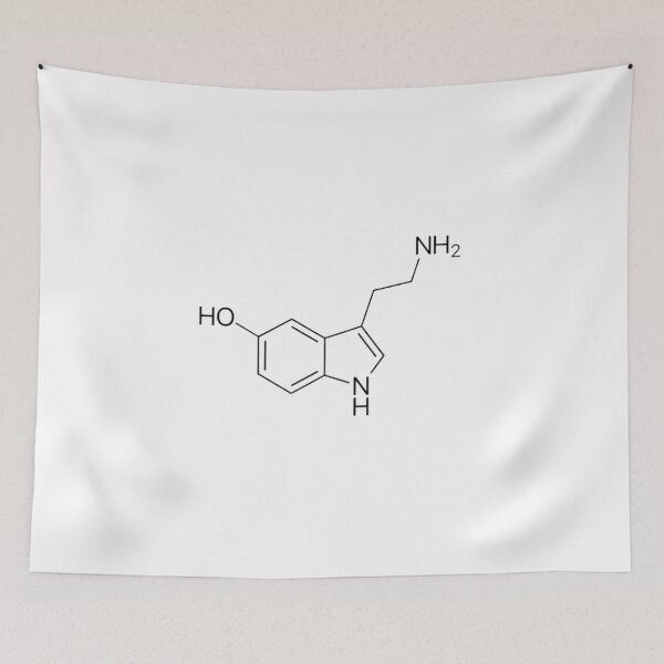 Item preview, Serotonin - Chemical Structure  designed and sold by itsmemaytal.