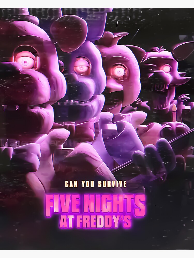 Our cinema gave us a FNAF poster for free <3 : r/fivenightsatfreddys