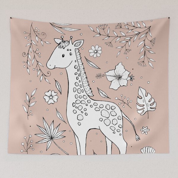 Item preview, Handdrawn Cute Giraffe designed and sold by Titatu.