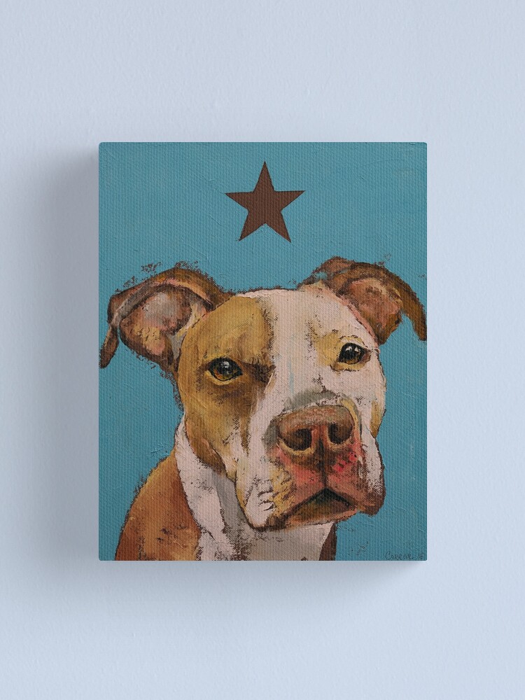 "American Pit Bull" Canvas Print by michaelcreese Redbubble