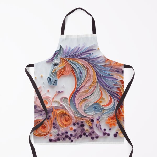 Artikelvorschau, Horse made of colored paper on a white background. Vector illustration entworfen und verkauft von aiphotosart.