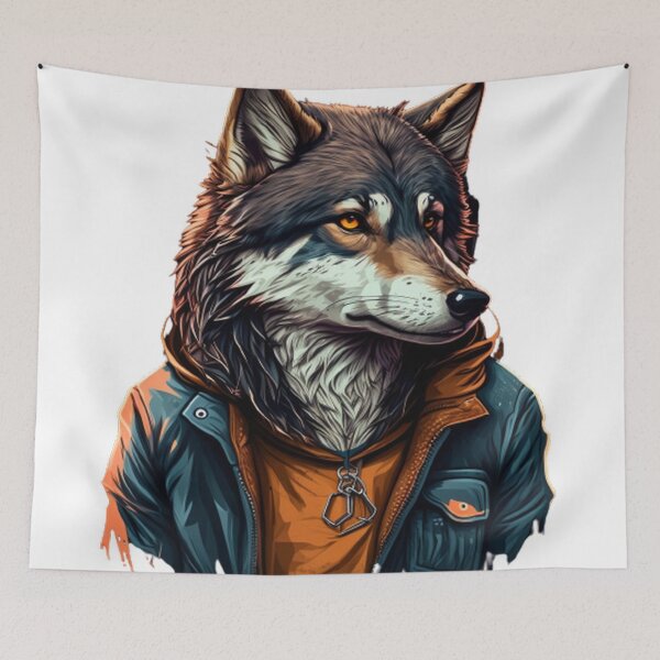 Item preview, A cool wolf designed and sold by DesignHeaven24.