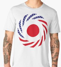Japanese American Multinational Patriot Flag Series Men's Premium T-Shirt
