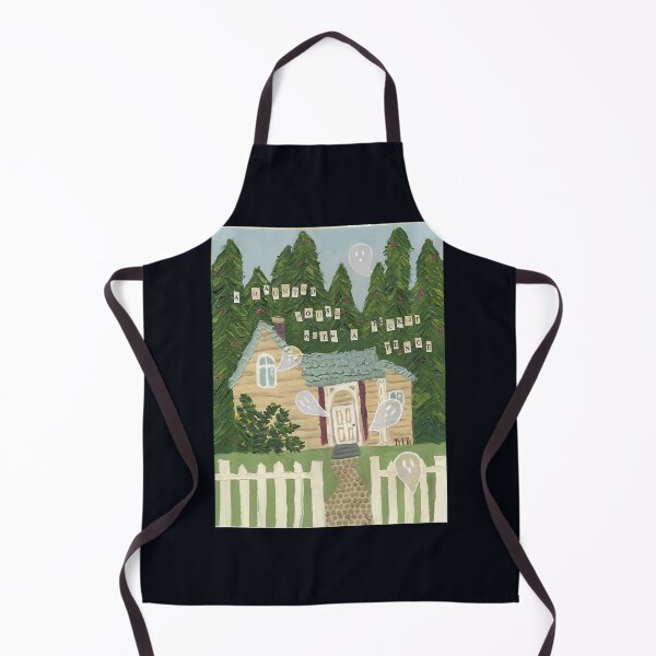 Item preview, phoebe bridgers haunted house with a picket fencepainting designed and sold by Mukijuasario.