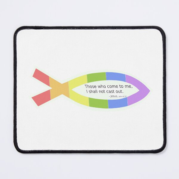 Item preview, Rainbow Christian Fish   designed and sold by BackgroundPixel.