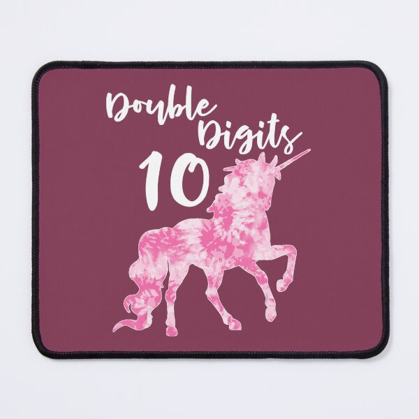 Item preview, Double Digits 10 Year Old Birthday Unicorn Pink designed and sold by akkjxoyab95.