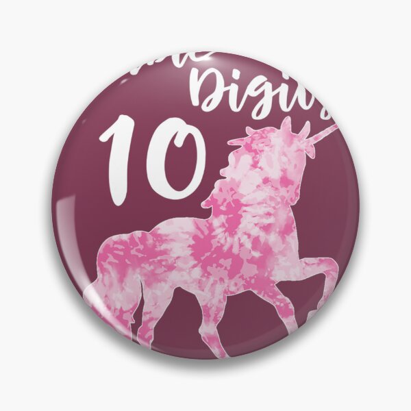 Item preview, Double Digits 	 10 Year Old Birthday Unicorn Pink 	 	 designed and sold by akkjxoyab95.