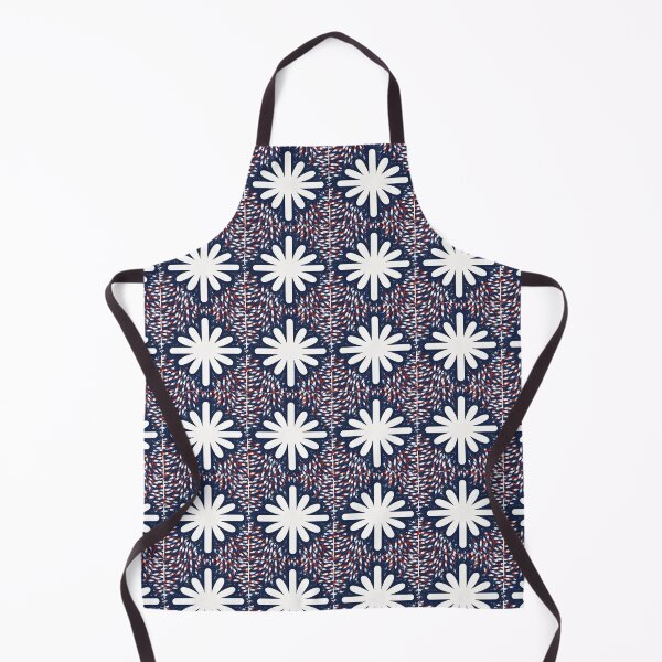 Item preview, Fourth of July Pattern Flower Center on Blue Background designed and sold by MiracleROLArt.