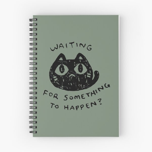 Item preview, Waiting For Something To Happen Omori Cat Inspired Cat Lover  designed and sold by GeorgeannaCor.