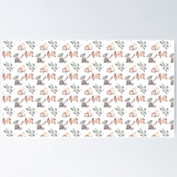 Item preview, Quirky Creatures Pattern  designed and sold by saflimbenly.