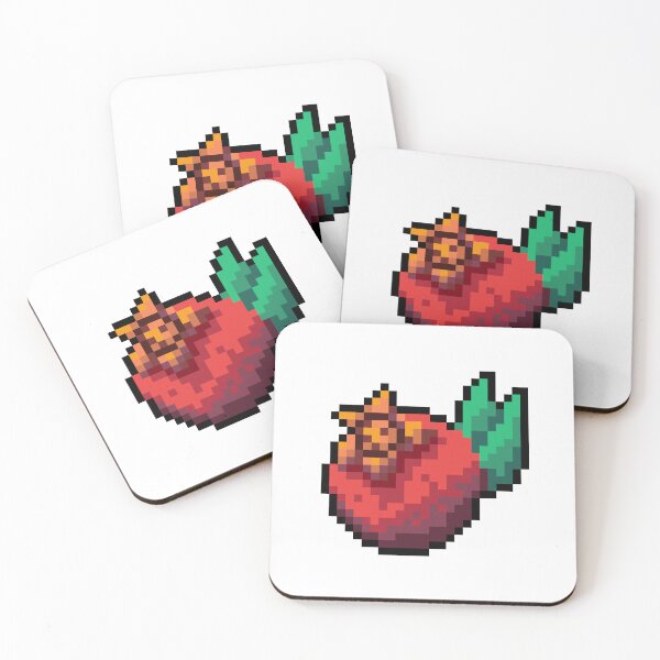 Item preview, Pixel Pomegranate - pixel food art designed and sold by LittleFoodShop.