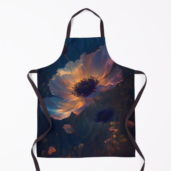 Artikelvorschau, Mystische Natur: Mohnblume und Blumen in detailreichem Design. Tauchen Sie ein in eine magische Nacht voller Leuchtkraft und Schönheit entworfen und verkauft von byaz3.