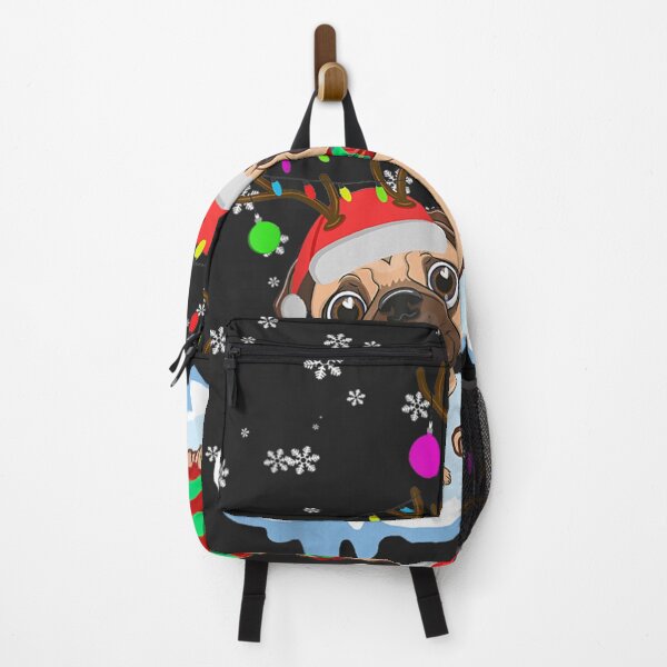 Item preview, Cute Christmas Pug Santa Hats Reindeer Dog Lovers designed and sold by NoeSegura.