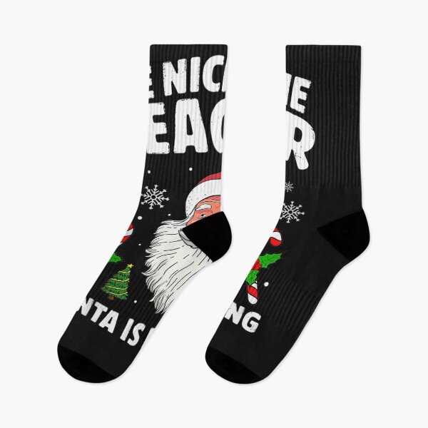 Item preview, Be Nice To The Teacher Santa Is Watching Christmas designed and sold by VictorRamirez.