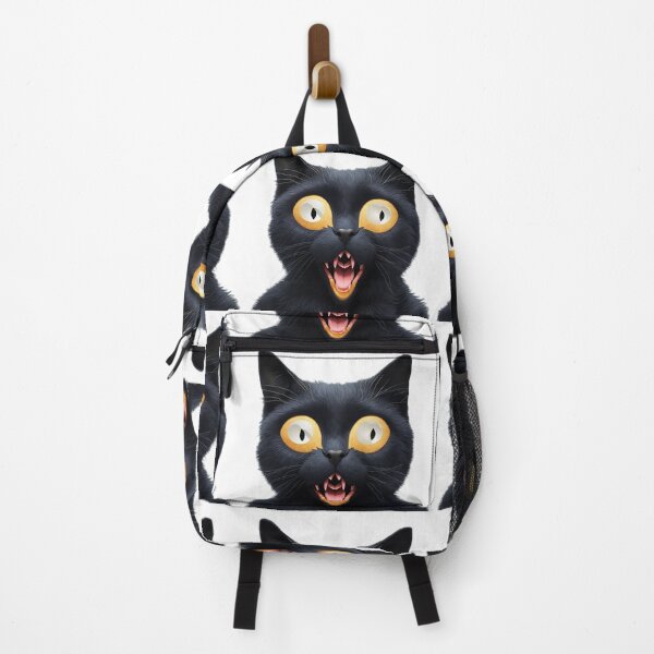 Item preview, Eyes of Astonishment: The Startled Charms of a Black Cat designed and sold by meesin-shop.