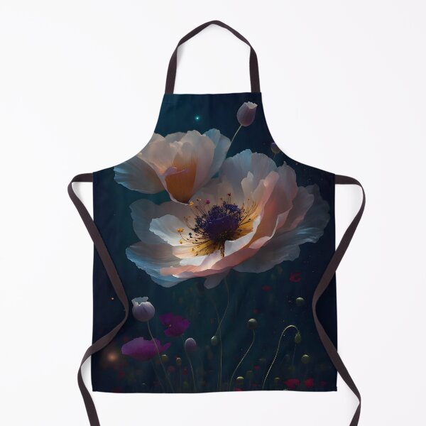Artikelvorschau, Mystische Natur: Mohnblume und Blumen in detailreichem Design. Tauchen Sie ein in eine magische Nacht voller Leuchtkraft und Schönheit entworfen und verkauft von byaz3.