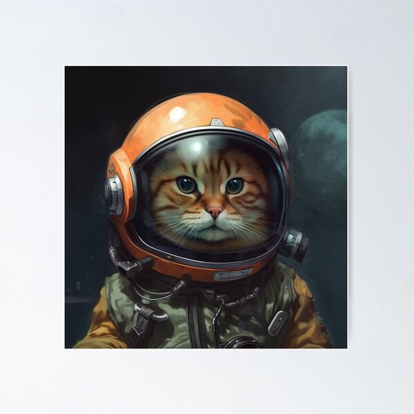 space cat helmet