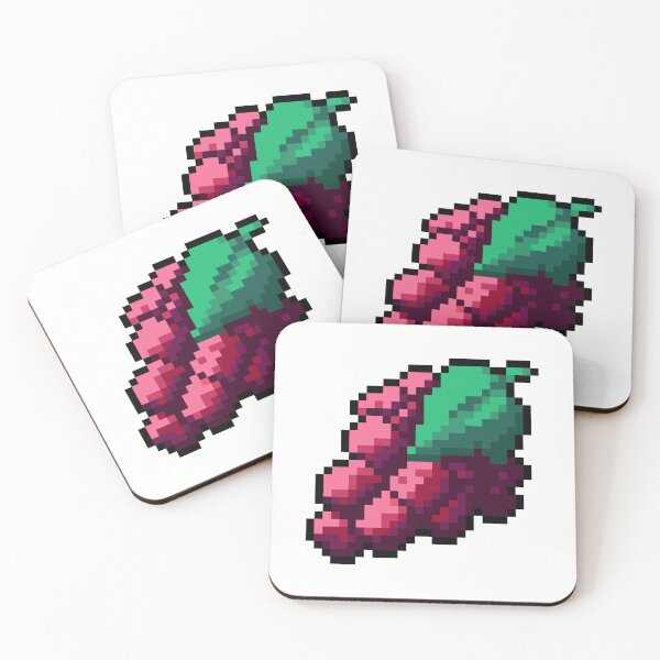 Item preview, Pixel Red grape - pixel food art designed and sold by LittleFoodShop.