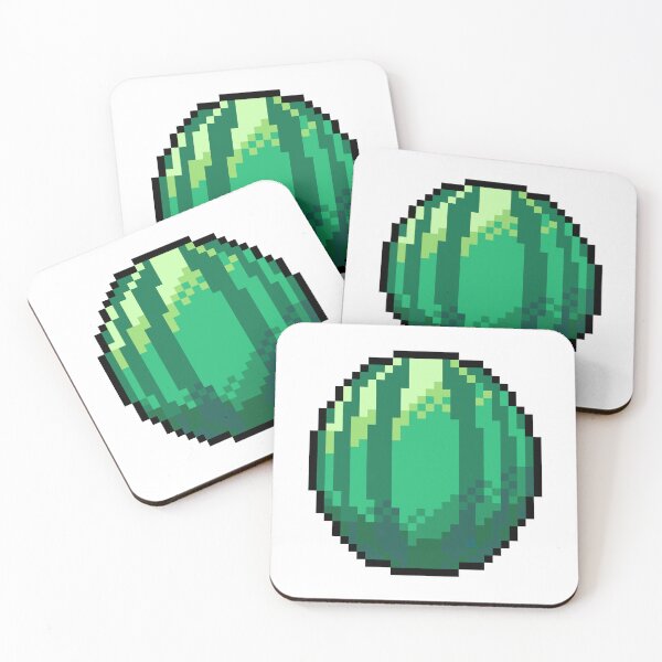 Item preview, Pixel Watermelon - pixel food art designed and sold by LittleFoodShop.