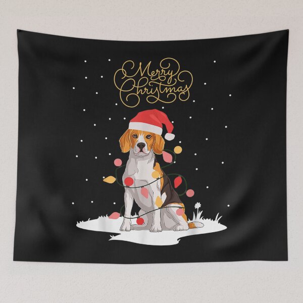 Item preview, Beagle Merry Christmas Funny Xmas Christmas Beagle  designed and sold by JamesOgdenDF.