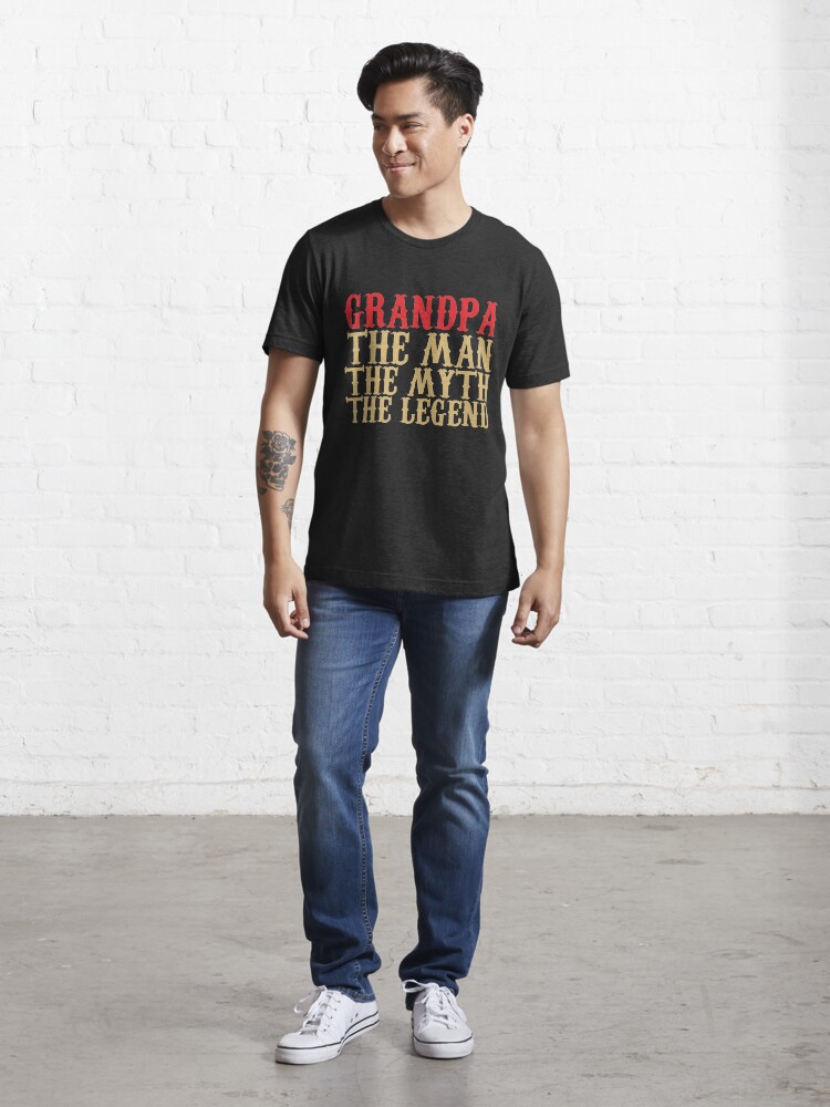 Alternate view of Grandpa - The Man, The Myth, The Legend Essential T-Shirt