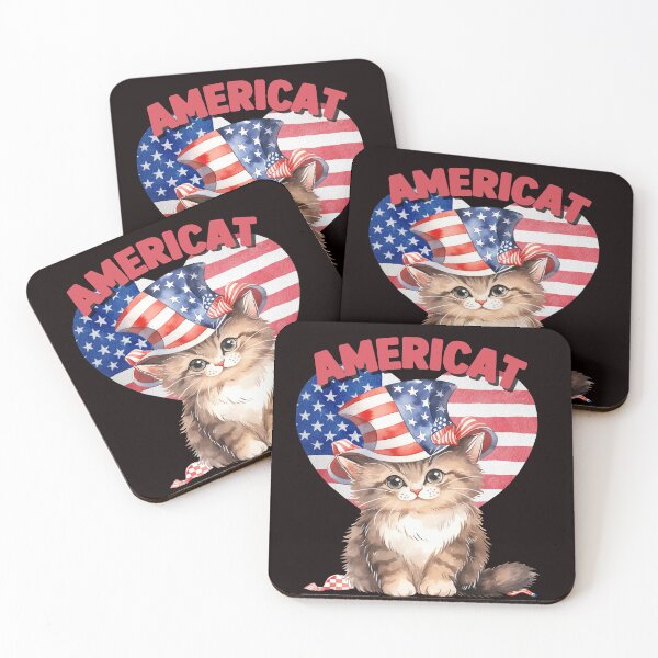 Item preview, Americat Funny 4th July Kitten designed and sold by Mikuszyn.