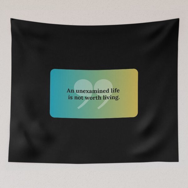 Item preview, An unexamined life is not worth living - Socrates quote designed and sold by bettercolors.