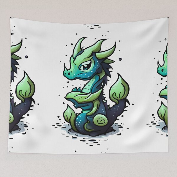 Item preview, Seawing WOF Baby Dragon Kawaii designed and sold by druidwolfart.